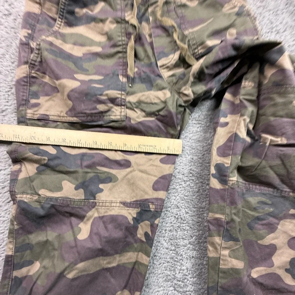 GAP Mens Camo Utility Joggers M Tapered Leg Stretch Cotton Drawstring Waist